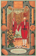 CALENDRIER BISCUITS LEFEVRE UTILE - Année 1907; Five O'Clock. Format 11,5 X 7,6cm. - Formato Piccolo : 1901-20
