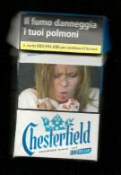 Tabacco Pacchetto Di Sigarette Italia - Chesterfield Blue N.7 Da 20 Pezzi - Vuoto - Empty Cigarettes Boxes