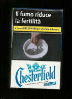 Tabacco Pacchetto Di Sigarette Italia - Chesterfield Blue N.8 Da 20 Pezzi - Vuoto - Empty Cigarettes Boxes