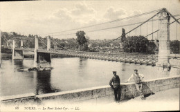 CPA Pont Saint Cyr Tours - Bridges