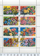 Dhufar-Oman 1976  - Fleurs/plantes - Série En Bloc Feuillet De 8 Valeurs Oblitérés - Vignettes De Fantaisie