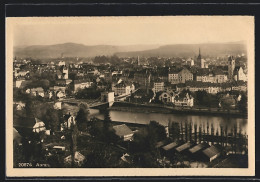 AK Aarau, Teilansicht Mit Brücke - Aarau