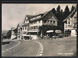 AK Wildhaus, Strassenpartie Am Hotel Hirschen - Wil