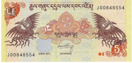 BHUTAN P28b 1 NGULTRUM 2011  UNC. - Bhutan