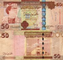 Libya, 50 Dinars 2008, Pick 75(a), VF - Libya