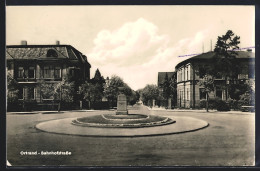 AK Ortrand, Denkmal In Der Bahnhofstrasse - Ortrand