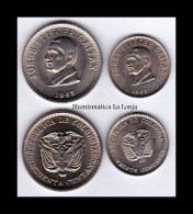 Colombia Set 2 Coins 20 50 Centavos Jorge Eliecer Gaitán 1965 Km 224-225 Sc Unc - Colombie