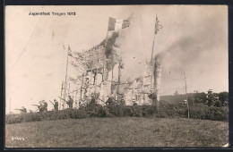AK Trogen, Jugendfest 1913, Burg Mit Soldaten - Trogen