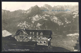 AK Flums, Kurhaus Säsliwiese Mit Bergpanorama Aus Der Vogelschau - Flums