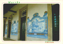MARVÃO - Pormenor De Azulejos Da Estação De Caminhos De Ferro  (2 Scans) - Portalegre