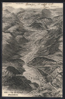 AK Travers /Val De Travers, Das Tal Aus Der Vogelschau - Travers