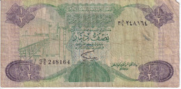 BILLETE DE LIBIA DE 1/2 DINAR DEL AÑO 1984 (BANKNOTE) - Libya