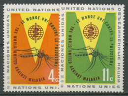 UNO New York 1962 Kampf Gegen Malaria 116/17 Postfrisch - Neufs