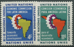 UNO New York 1961 Wirtschaftskommission Lateinamerika ECLA 107/08 Postfrisch - Neufs