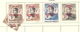 Hoi-Hao - Bureau Francais - 1908 - Timbres D'indochine Surcharges - Neufs* Et Oblit - Usati