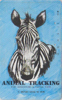 RR RARE Télécarte JAPON / 110-011 - SERIE ANIMAL TRACKING - ZEBRE - ZEBRA JAPAN Phonecard - Autres & Non Classés