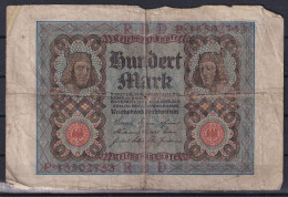 100 Mark Oud Reichsbankbiljet 1.11.1920 N° P15502753 (kwaliteit Zie Scans) - 100 Mark