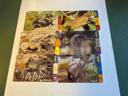 - 57 - Uruguay Chip Animal 6 Different Phonecards - Uruguay