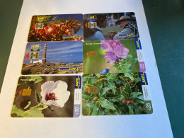 - 57 - Uruguay Chip Thematic 6 Q Different Phonecards - Uruguay