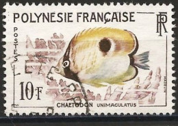 Polynésie Française 1962 - Mi 25 - YT 19 - Poisson - Gebruikt