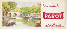 Buvard Eau Minerale Parot 01 Vue De Paris Aquarelle - E