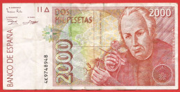 Espagne - Billet De 2000 Pesetas - José Celestino Mutis - 24 Avril 1992 - [ 4] 1975-… : Juan Carlos I