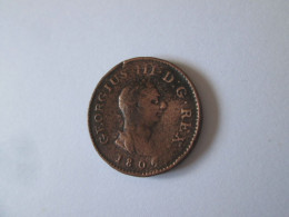 Great Britain 1 Farthing 1806 King George III Coin - A. 1 Farthing