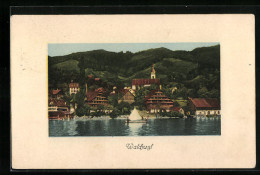 AK Walchwil, Teilansicht Mit Wasser Und Bergen - Walchwil
