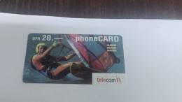 LIECHTENSTEIN-(LI-04B)-SURFER -(109)(415-132-6185-8031)(20CHF)-(08/2003)(15135499)-tirage-105.000-used Card - Liechtenstein