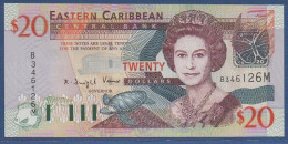 EAST CARIBBEAN STATES - P.44m - Suffix Letter M (Montserrat) - 20 Dollars ND (2003) UNC, S/n: See Photos - East Carribeans