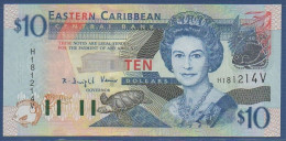 EAST CARIBBEAN STATES - P.43v - Suffix Letter V (St. Vincent) - 10 Dollars ND (2003) UNC, S/n: See Photos - East Carribeans