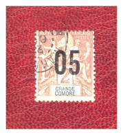 GRANDE   COMORE   N °  20  .   05   SUR   2   C    OBLITERE    .  SUPERBE . - Oblitérés