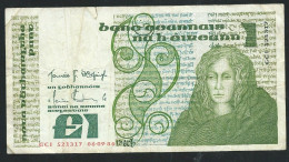 BILLET IRLANDE BILLET DE 1 LIVRE EMIS EN 1984 //  GCI 521317  -  Laura 7946 - Ireland