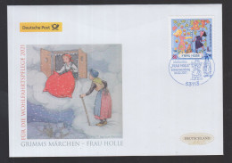 BRD 2021 FDC - Grimms Märchen Skl. - Frau Holle: Hilfe Für Den Apfelbaum Und Schneeflocken  ( Neu 039) - 2011-…