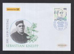 BRD 2021 FDC - Sebastian Anton Kneipp - Deutscher Priester Und Naturheilkundler ( Neu 039) - 2011-…