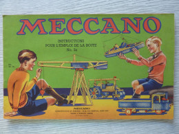 Meccano Instructions Pour L'emploi De La Boîte No. 3a - Meccano