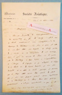 ● L.A.S 1842 Jules MOHL Orientaliste Né Stuttgart - Société Asiatique Rue Tabanne - Treuttel Et Wurtz - Kachouir Lettre - Historical Figures