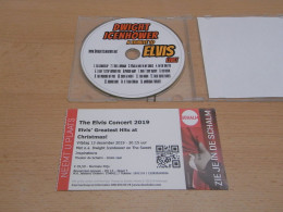 CD + Ticket Gesigneerd - Signed : Dwight Icenhower - Elvis Concert Veldhoven 2019  (s517) - Handtekening / Autographe - Autographs