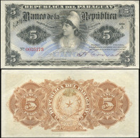 Paraguay. 5 Pesos. 26.12.1907 Unc. Banknote Cat# P.156 - Paraguay