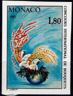 MONACO 1981 FLOWERS STAMP IMPERF MI No 1448 MNH VF!! - Errors And Oddities