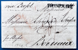 DANEMARK Lettre De COPENHAGUE 16 DEC 1794 Pour BORDEAUX Par BASEL / SUISSE + Taxe TTB - ...-1851 Prefilatelia