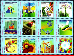 Ref. BR-3265 BRAZIL 2014 WORLD CUP CHAMPIONSHIP, 12 HOST CITIES, FIFA,SPORT,SET MNH, FOOTBALL SOCCER 12V Sc# 3265 - Blocs-feuillets
