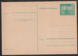 DDR: 1973, GA- Blanko Postkarte Mit Antwort, Bauwerke, 10 Pfg. Berlin, Rathausstraße.     */MH - Postkarten - Ungebraucht