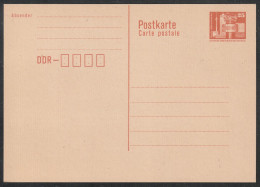 DDR: 1986, GA- Blanko Postkarte, Carte Postale, Bauwerke, 25 Pfg. Palast Der Republik.    */MH - Postkarten - Ungebraucht