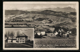 AK Rehetobel, Gasthaus Zum Gupf Mit Ausblick Nach Dem Alpstein - Rehetobel