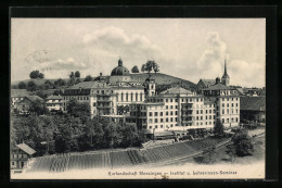 AK Menzingen, Blick Auf Institut Und Lehrerinnen-Seminar - Menzingen