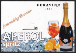 Croatia / Feravino Powered By Grasecco, Aperol Spritz, Hugo / Alcoholic Drink / Prospectus Leaflet - Alcohols
