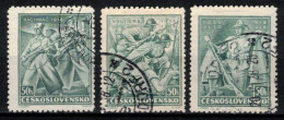 Tchécoslovaquie 1938 Mi 392-4 (Yv 337-9), Obliteré, - Gebraucht