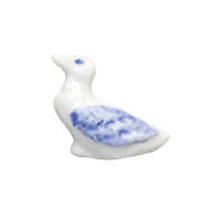 Feve Ancienne Ranque Ducongé Petit Canard Décoré 15mm Biscuit Emaillé Porcelaine - Olds