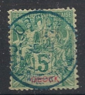 OBOCK - 1892 - N°YT. 35 - Type Groupe 5c Vert - Oblitéré / Used - Gebruikt